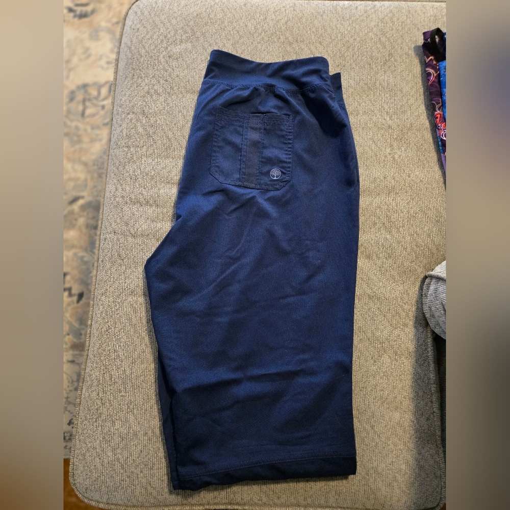 Purple Label Yoga by Healing Hands Scrubs Navy